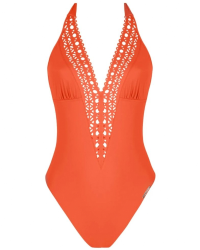 Seduction one-piece swimsuit Lise Charmel Ajourage Couture (Ajourage Papaye)