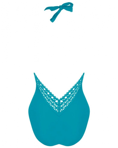 Maillot de bain une pièce nageur séduction dos plongeant Lise Charmel Ajourage Couture (Ajourage Lagon)