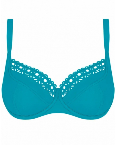 Demi bath bra deep cup Lise Charmel Ajourage Couture (Ajourage Lagon)