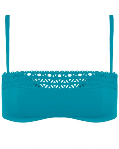 Padded bandeau bath bra Lise Charmel Ajourage Couture (Ajourage Lagon)
