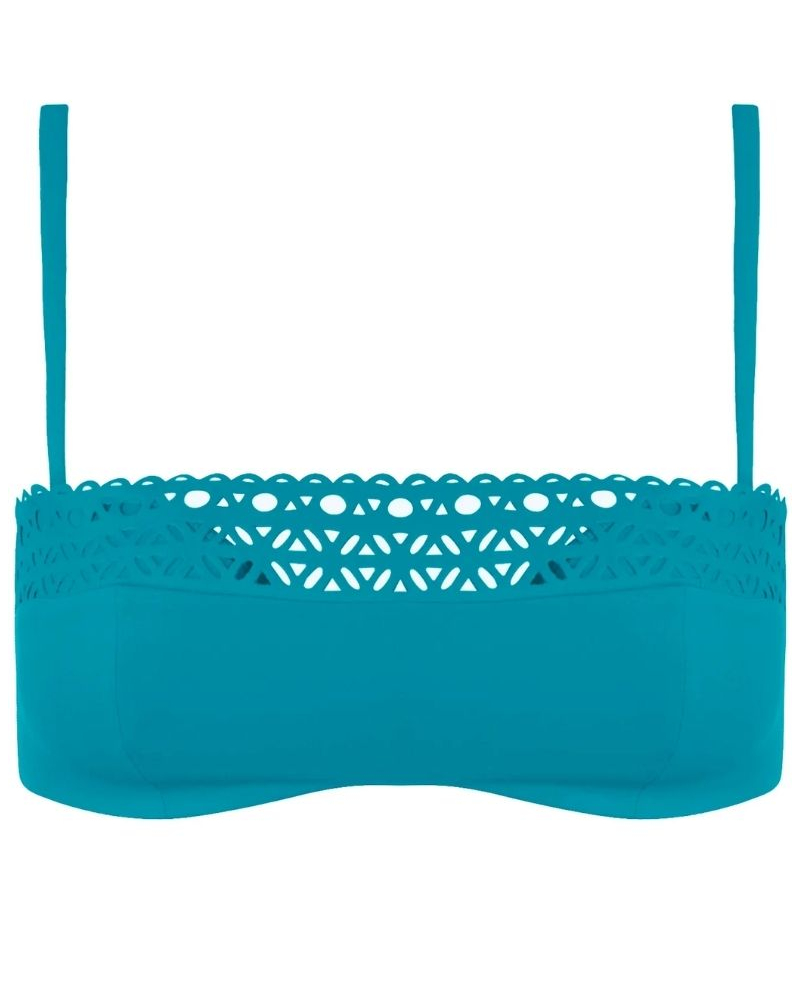 Soutien-gorge de bain bandeau coque Lise Charmel Ajourage Couture (Ajourage Lagon)