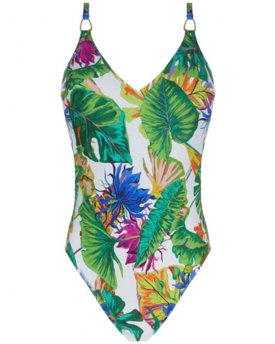 One-piece opened support swimsuit Lise Charmel Eblouissant Eden (Symphonie Eden)