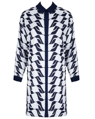 Beach shirt Lise Charmel Danse des Vagues (Danse Blue)