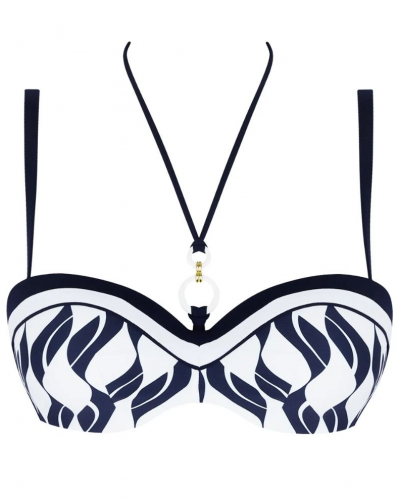 Soutien-gorge de bain bandeau coque Lise Charmel Danse des Vagues (Danse Blue)