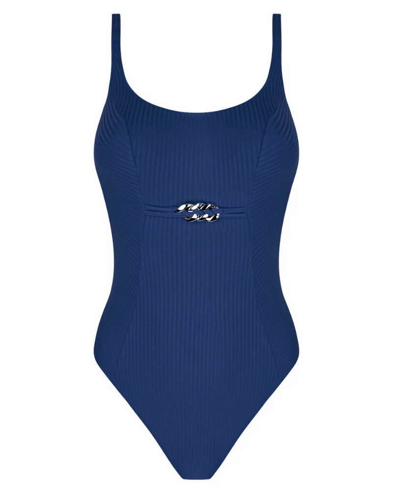 Traje de baño de una pieza con aros Antigel La Stricto Chic (Stricto Marine)