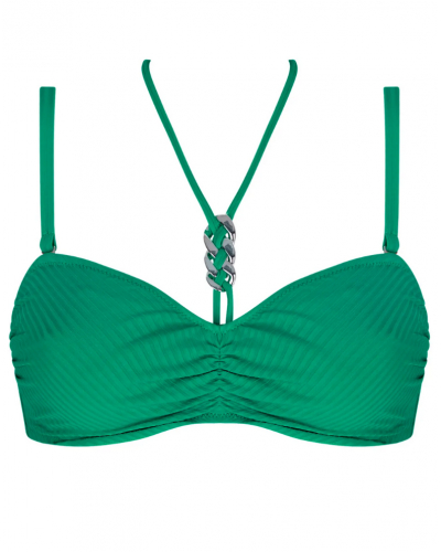 Soutien-gorge de bain bandeau souple bonnets profonds Antigel La Stricto Chic (Stricto Vert)