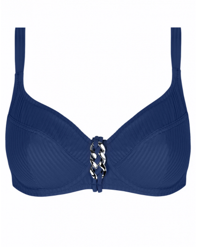 Deep-cup demi bath bra Antigel La Stricto Chic (Stricto Marine)
