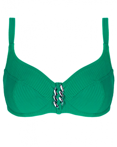 Deep-cup demi bath bra Antigel La Stricto Chic (Stricto Vert)