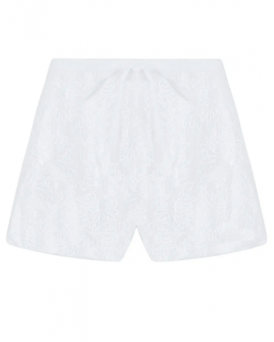Pantalones cortos de playa 100% Algodón Antigel La Bohème (Blanc)