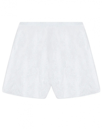 Short de plage 100% Coton Antigel La Bohème (Blanc)