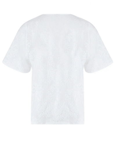 Top manches courtes 100% Coton Antigel La Bohème (Blanc)