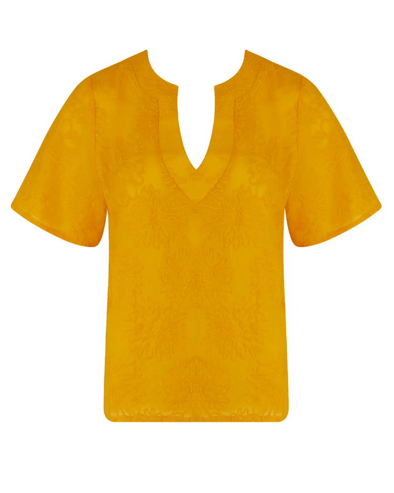 Camiseta de manga corta 100% Algodón Antigel La Bohème (Jaune Paille)