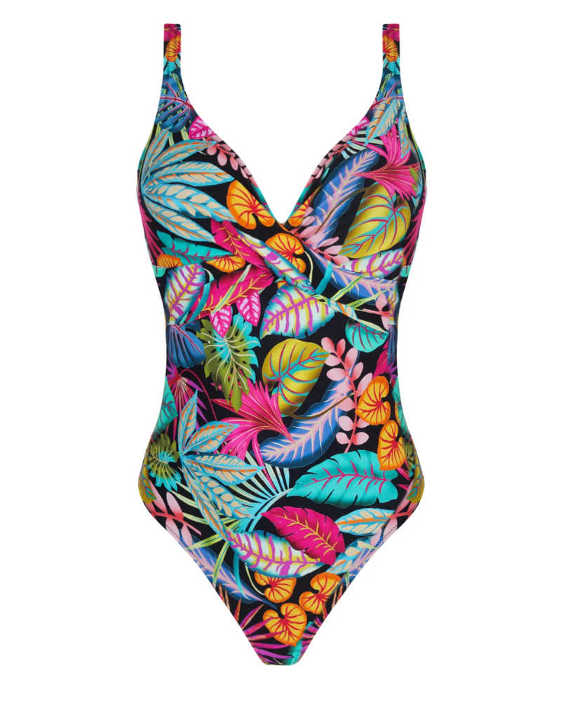 Maillot de bain une pièce sans armatures Antigel La Forêt Magic (Noir Enchanté)