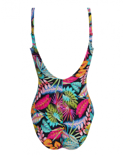 One-piece swimsuit without underwire Antigel La Forêt Magic (Noir Enchanté)