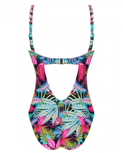 Maillot de bain une pièce coque triangle Antigel La Forêt Magic (Noir Enchanté)