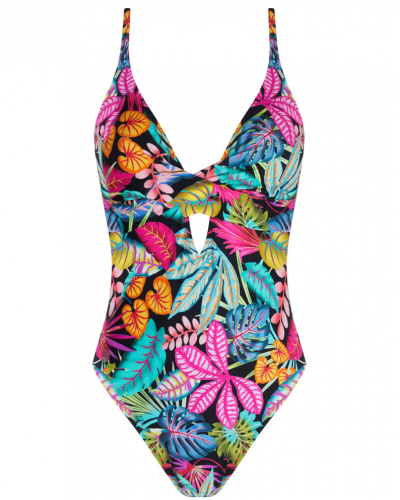 Maillot de bain une pièce Antigel La Forêt Magic (Noir Enchanté)