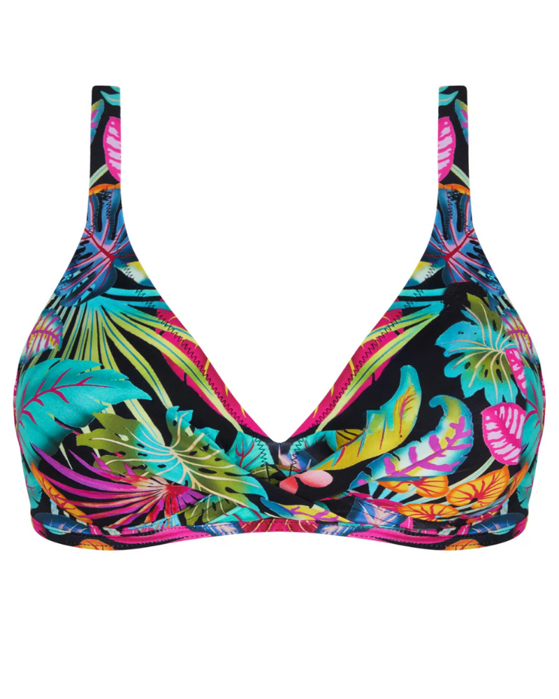 Soutien-gorge triangle de bain armatures Antigel La Forêt Magic (Noir Enchanté)