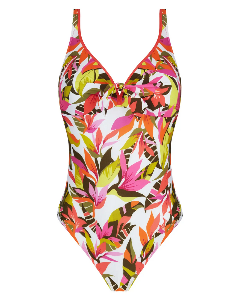 Maillot de bain une pièce sans armatures Antigel La Radieuse (Blanc Canopée)