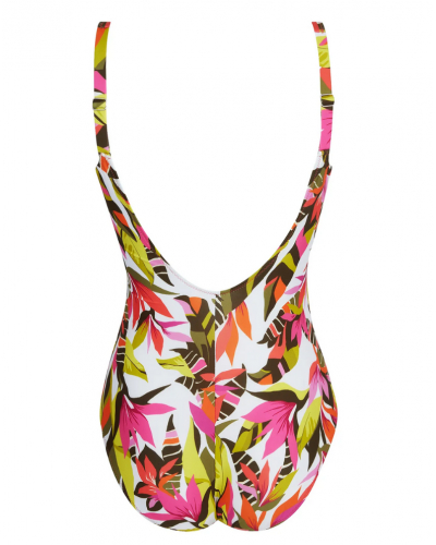 One-piece swimsuit without underwire Antigel La Radieuse (Blanc Canopée)