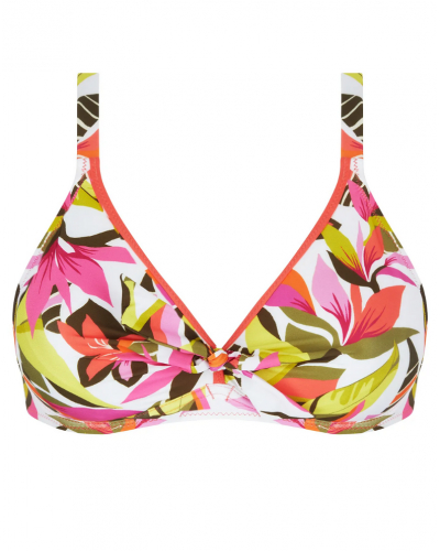 Wired Triangle bath bra Antigel La Radieuse (Blanc Canopée)