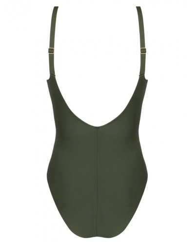 Bañador de una pieza con aros Antigel La Smartissime (Kaki Bronze)