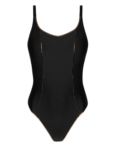 One-piece underwired swimsuit Antigel La Smartissime (Noir Bronze)