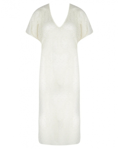 Caftan long Antigel La Sexy Résille (Nacre Résille)