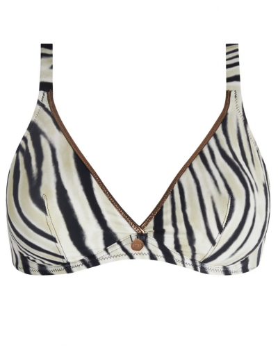 Soutien-gorge de bain armatures triangle Antigel La Tigre Blanc (Tigre Bronze)