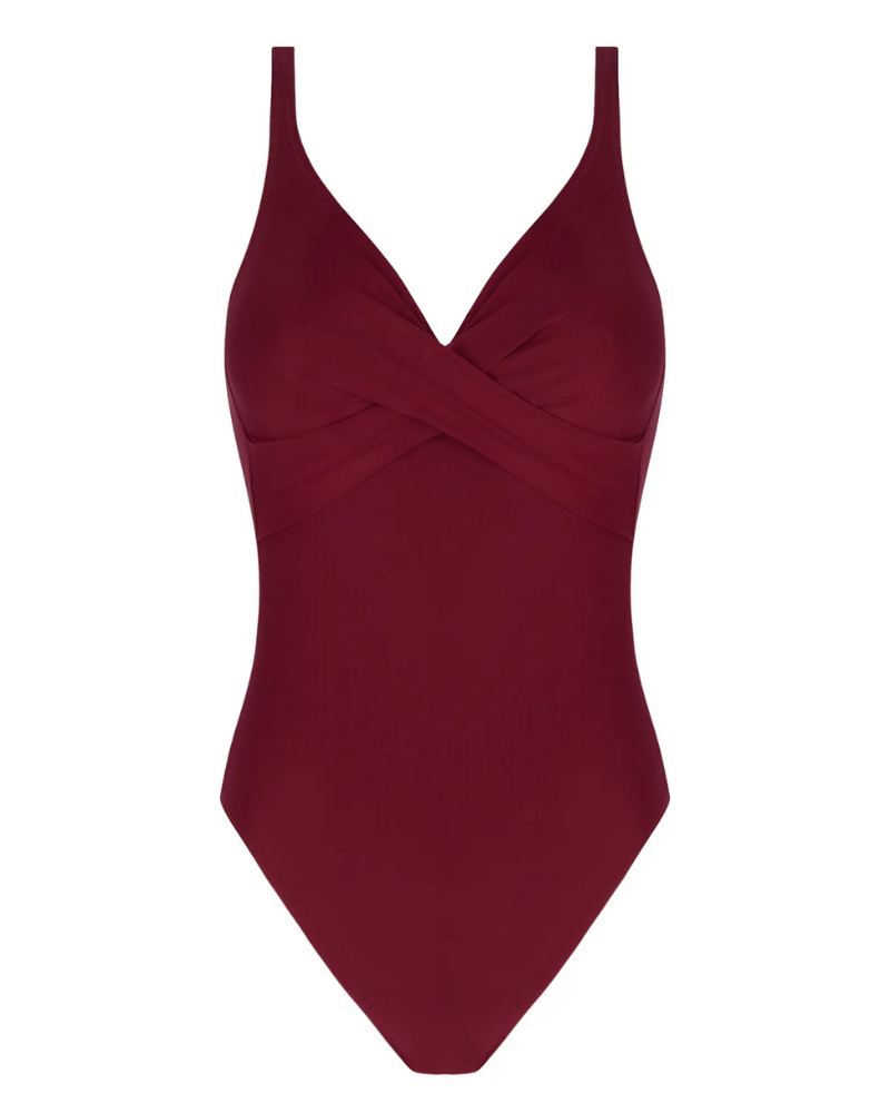 One piece swimsuit support Antigel La Chiquissima (Prune)