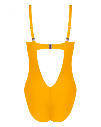 One-piece triangle padded swimsuit Antigel La Chiquissima (Jaune Paille)