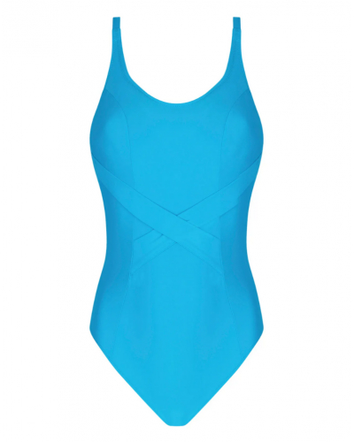 Underwired one-piece swimsuit Antigel La Chiquissima (Bleu Azur)