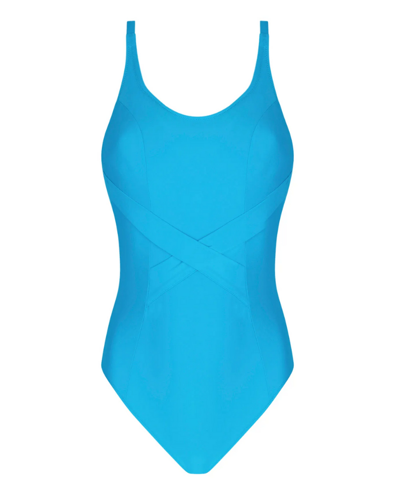 Maillot de bain une pièce armatures Antigel La Chiquissima (Bleu Azur)