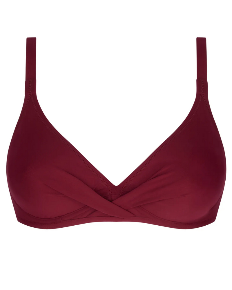 Underwired triangle bath bra Antigel La Chiquissima (Prune)