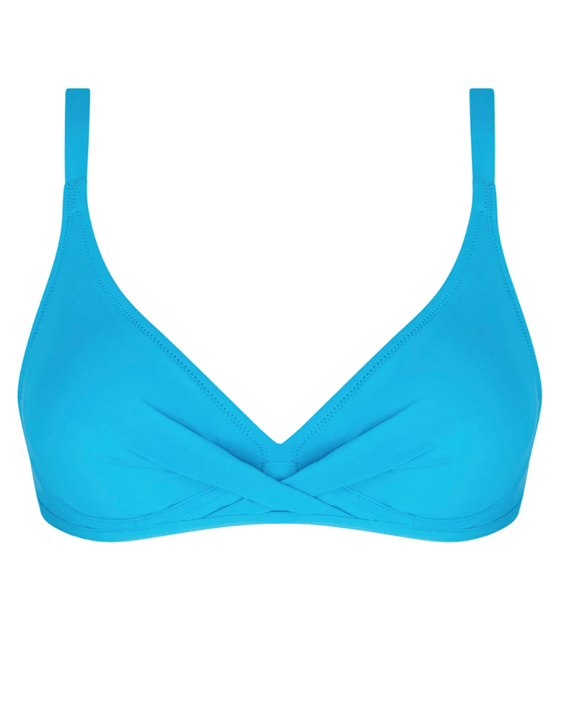 Sujetador de baño triangulo con aros Antigel La Chiquissima (Bleu Azur)