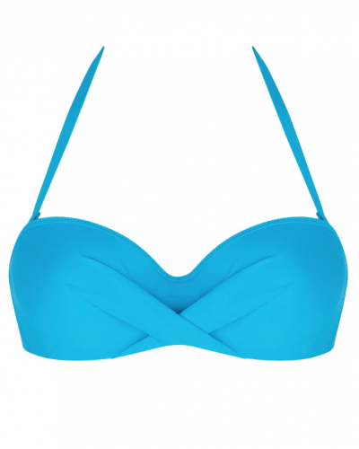Strapless padded bath bra Antigel La Chiquissima (Bleu Azur)