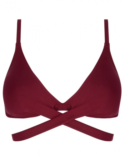Triangle bath bra Antigel La Chiquissima (Prune)