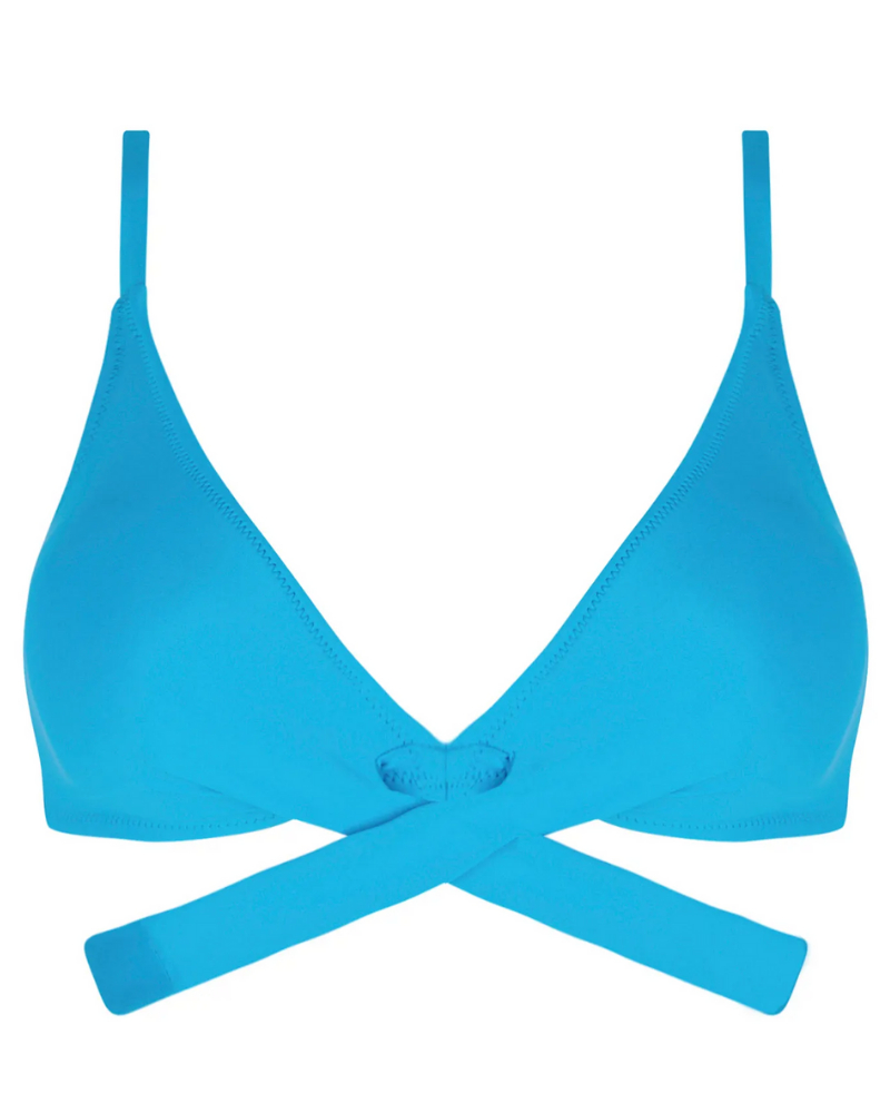 Triangle bath bra Antigel La Chiquissima (Bleu Azur)