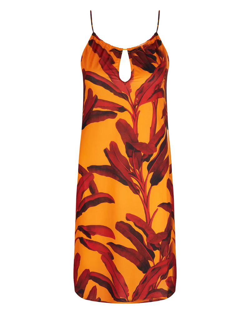 Robe de plage Antigel La Mélanésia (Jaune Banane)