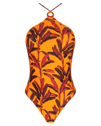 One-piece Swimsuit Antigel La Mélanésia (Jaune Banane)