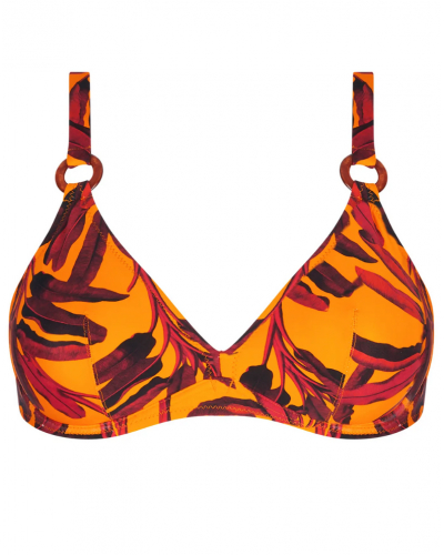 Underwired triangle bath bra Antigel La Mélanésia (Jaune Banane)