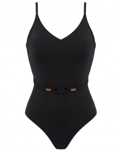 Wireless padded one-piece swimsuit Simone Pérèle Perle (Black)