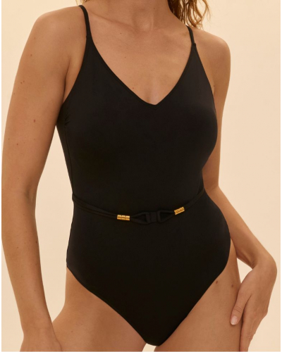 Traje de baño una pieza preformado Simone Pérèle Perle (Negro)