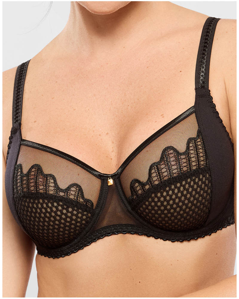 Underwired molded bra Empreinte Luna (Black)
