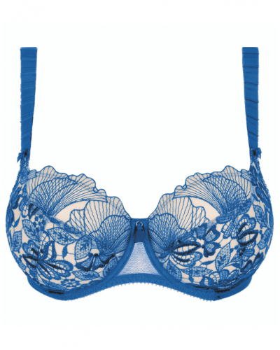Soutien-gorge armatures corbeille Empreinte Agathe (Bleu Lazuli)