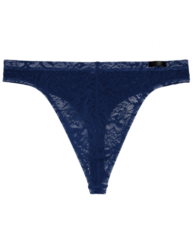 Tanga encaje HOM Free Cut Lace (Marine)