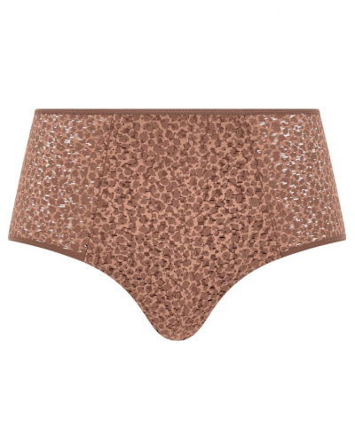 High waist knickers Chantelle Norah (Brun Sauvage)