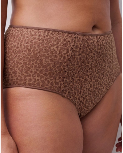 High waist knickers Chantelle Norah (Brun Sauvage)