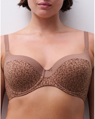 Sujetador con copas envolventes Chantelle Norah (Brun Sauvage)