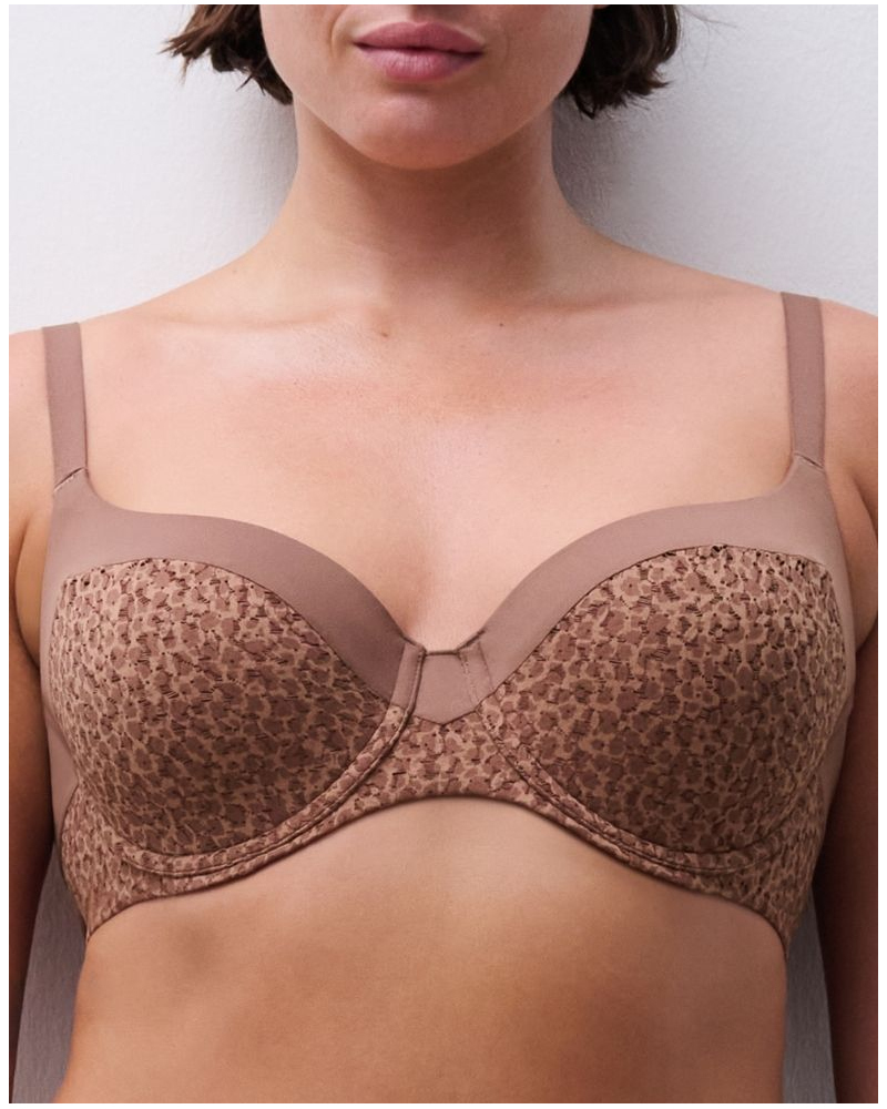 Soutien-gorge coque enveloppant Chantelle Norah (Brun Sauvage)