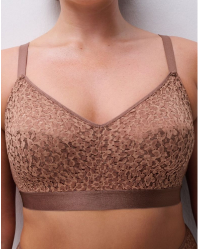 Soutien-gorge sans armature Chantelle Norah (Brun Sauvage)